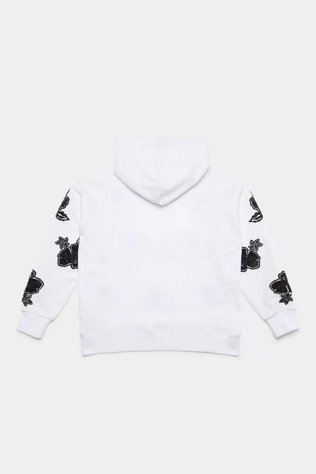 Junior^Dsquared2 D2Kids Junior Sweatshirt Met Capuchon Wit