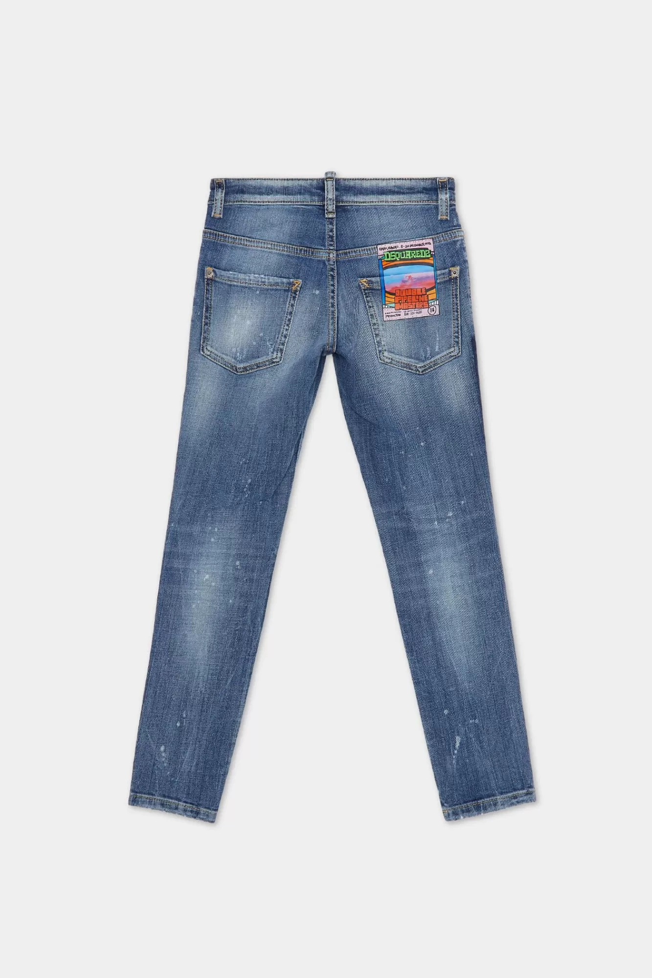 Junior^Dsquared2 D2Kids Juniorjeans Blauw