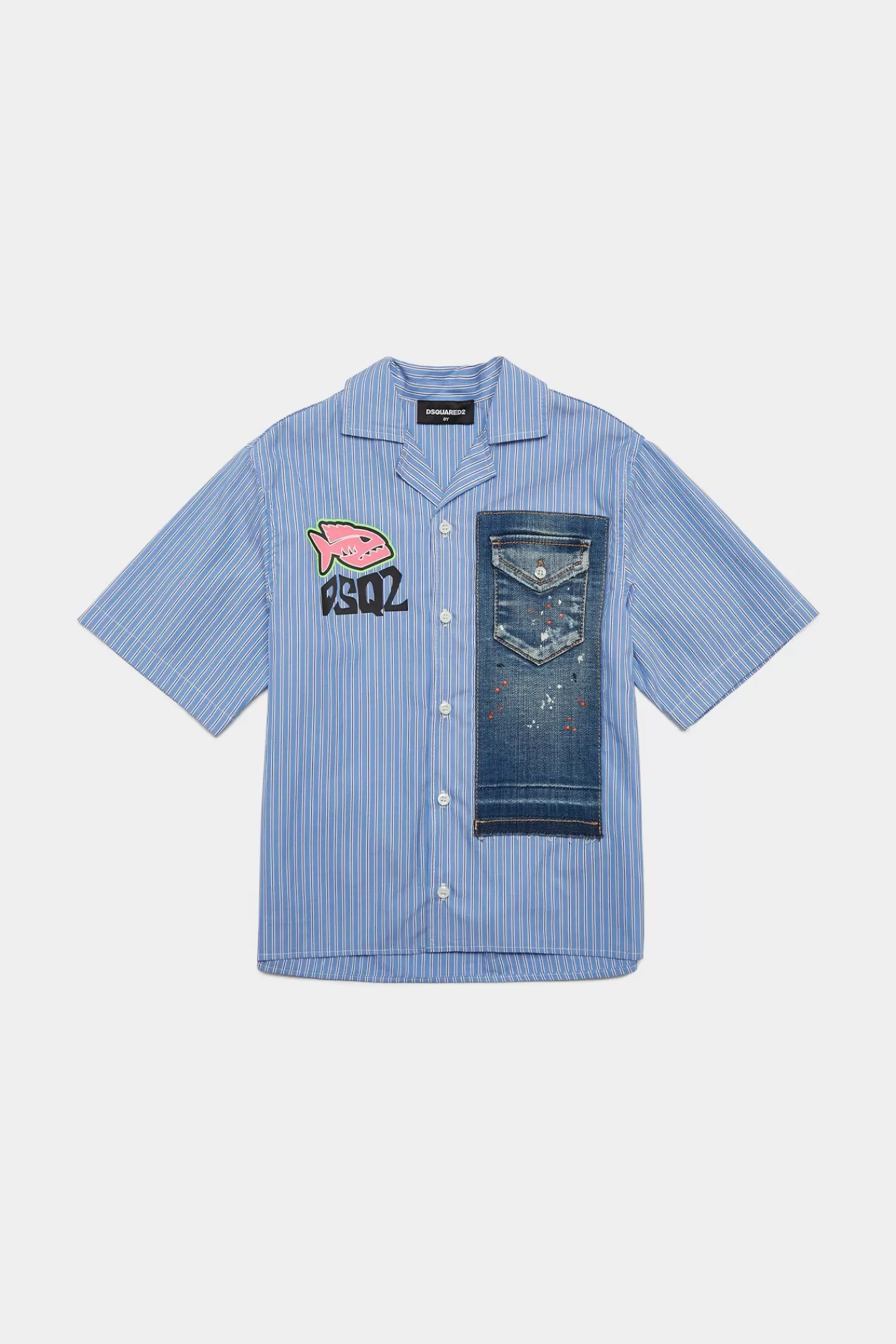 Junior^Dsquared2 D2Kids Junior-Shirt Blauw