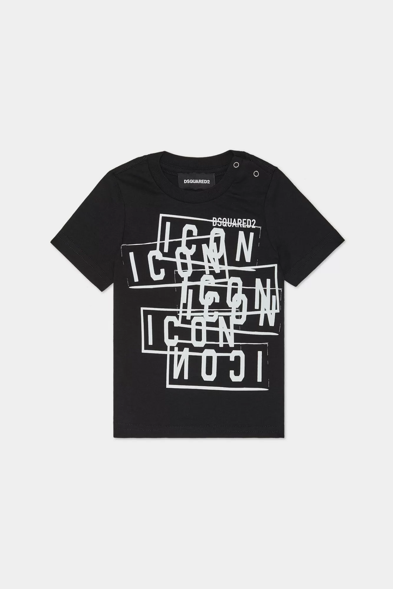 Nieuw Geboren^Dsquared2 D2Kids New Born-Icoon T-Shirt Zwart