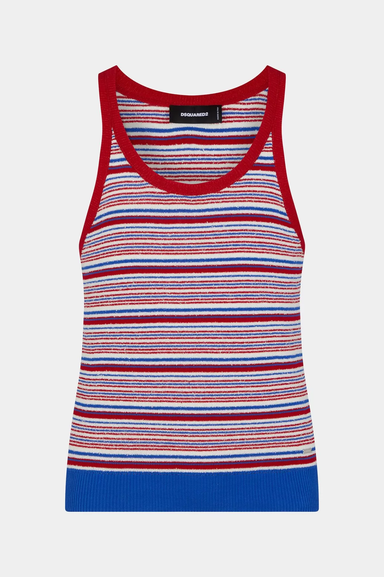 Gebreide Kleding^Dsquared2 E Gebreide Top Van Stretchkatoen Veelkleurig