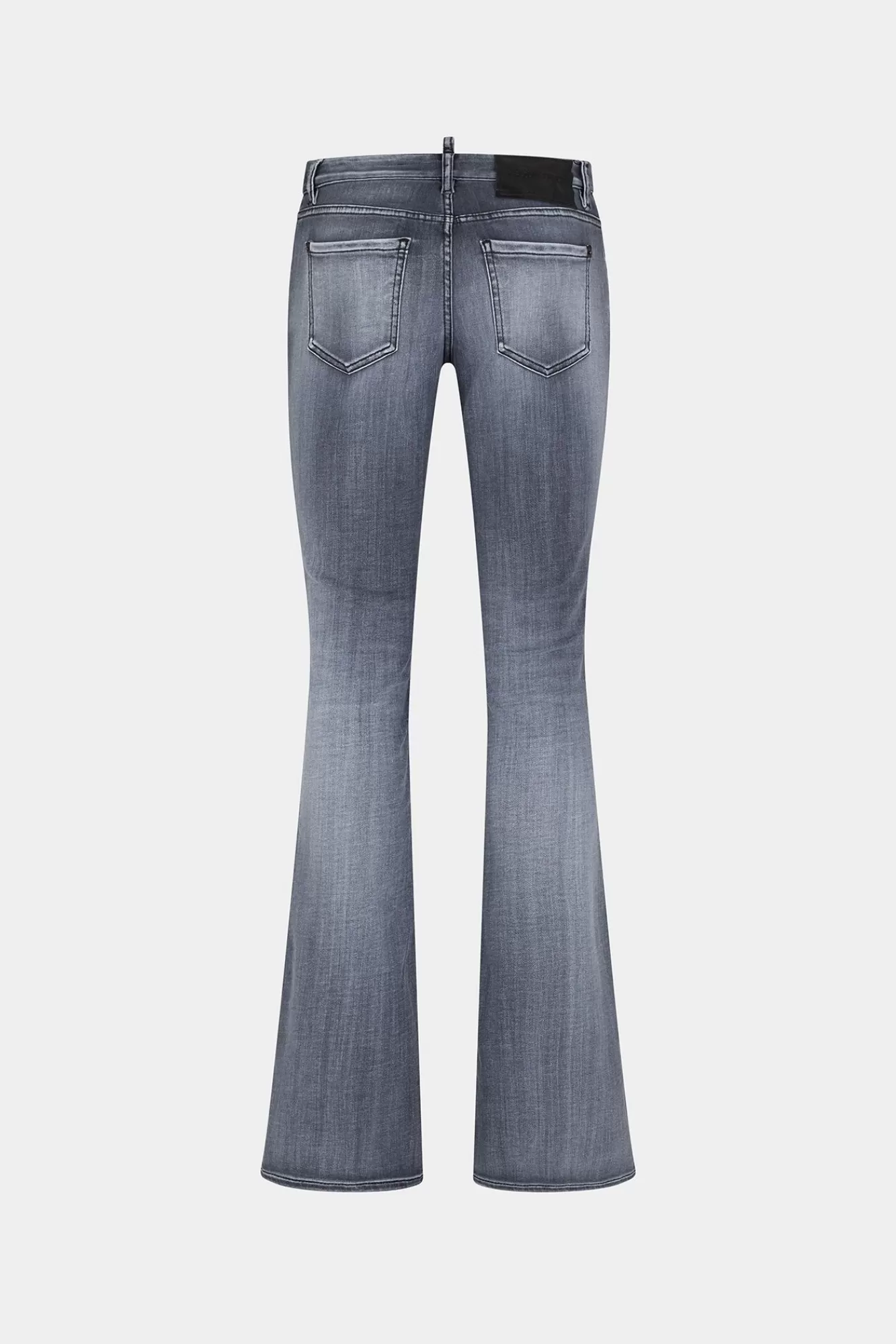 Jeans^Dsquared2 Grijze Flare Jeans Met Normale Wassing En Middelhoge Taille Zwart