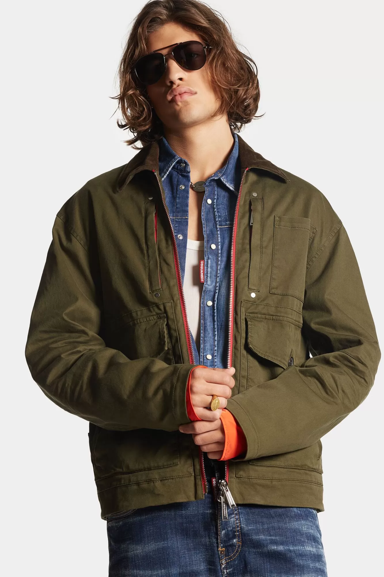 Co-Orden^Dsquared2 Heritage Jack Met Meerdere Zakken Militaire Groen