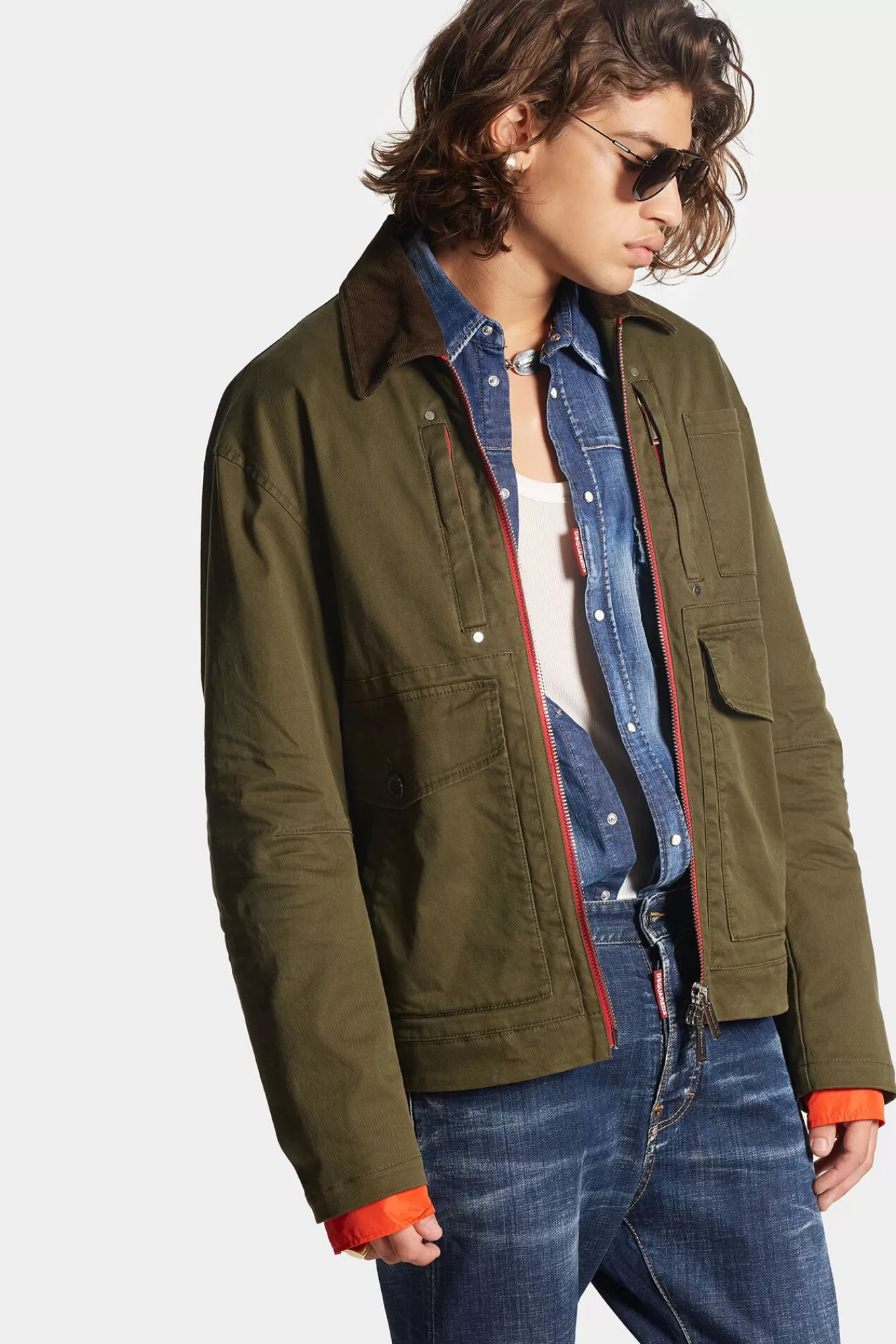 Co-Orden^Dsquared2 Heritage Jack Met Meerdere Zakken Militaire Groen