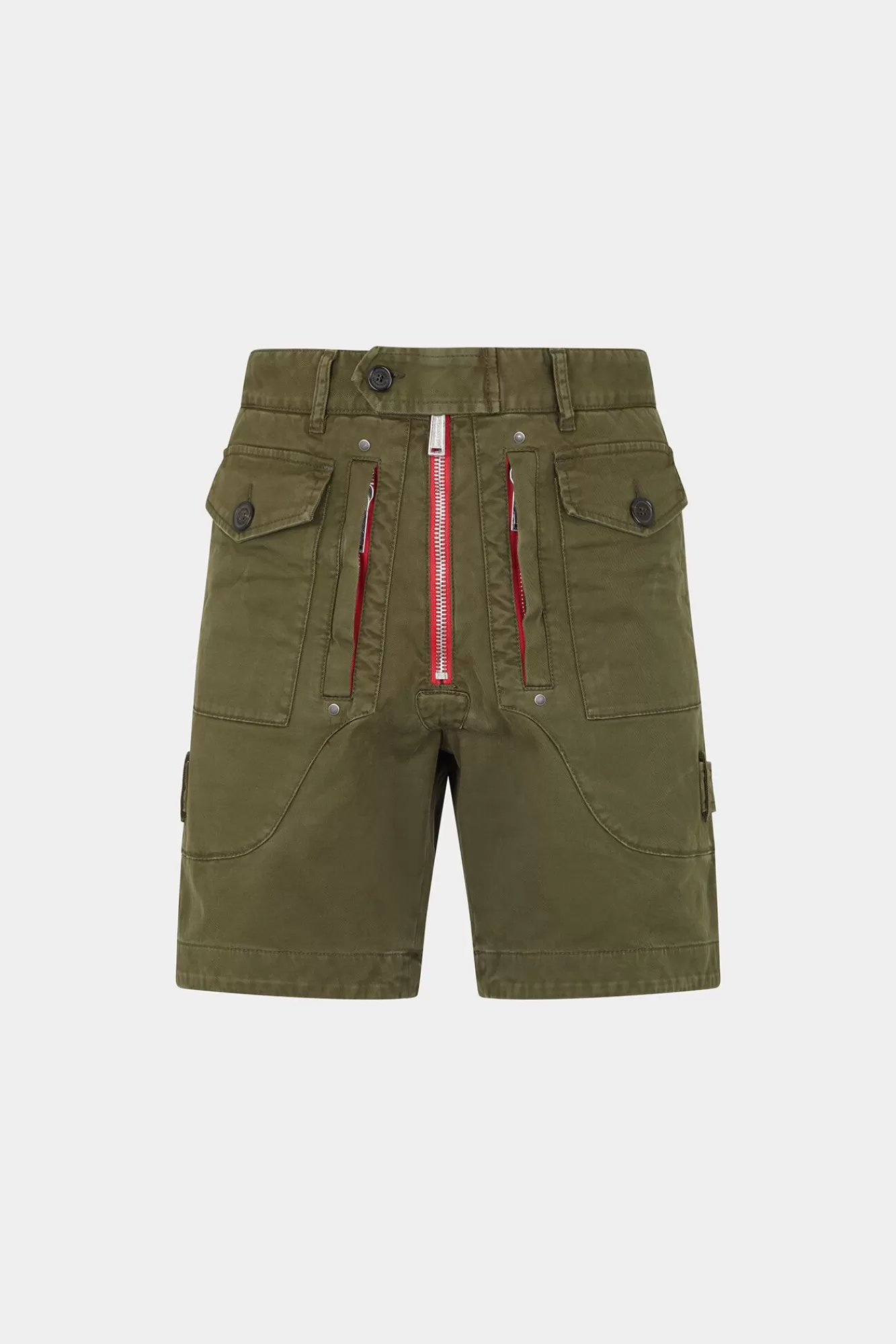 Co-Orden^Dsquared2 Heritage Multipockets Marineshort Militaire Groen