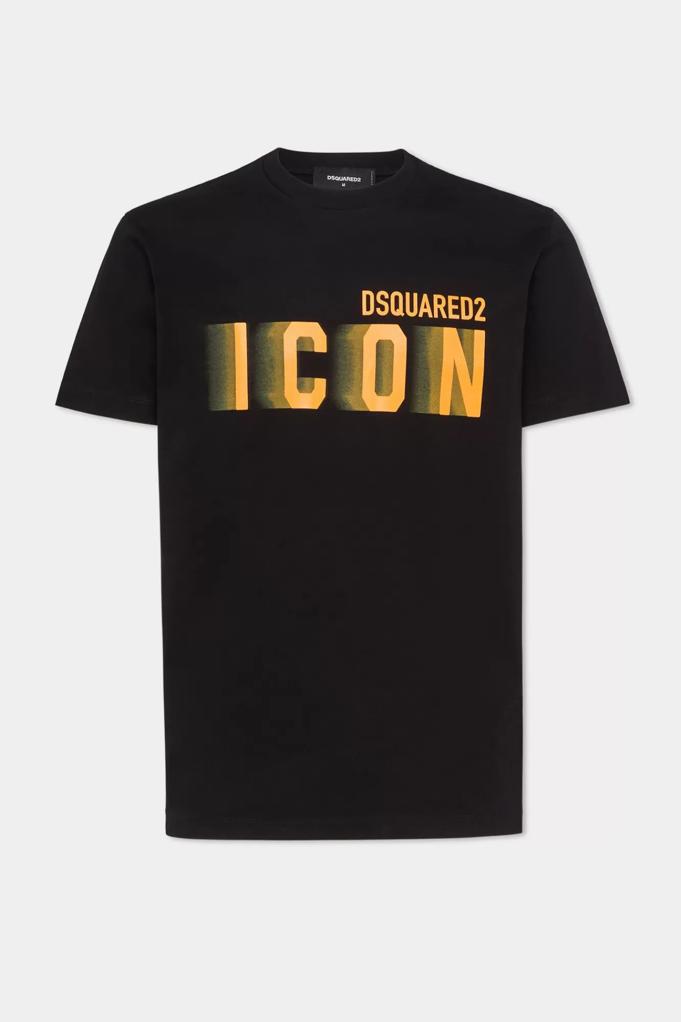 T-Shirts En Poloshirts^Dsquared2 Icon Blur-Cool Fit T-Shirt Zwart/Oranje Fluo