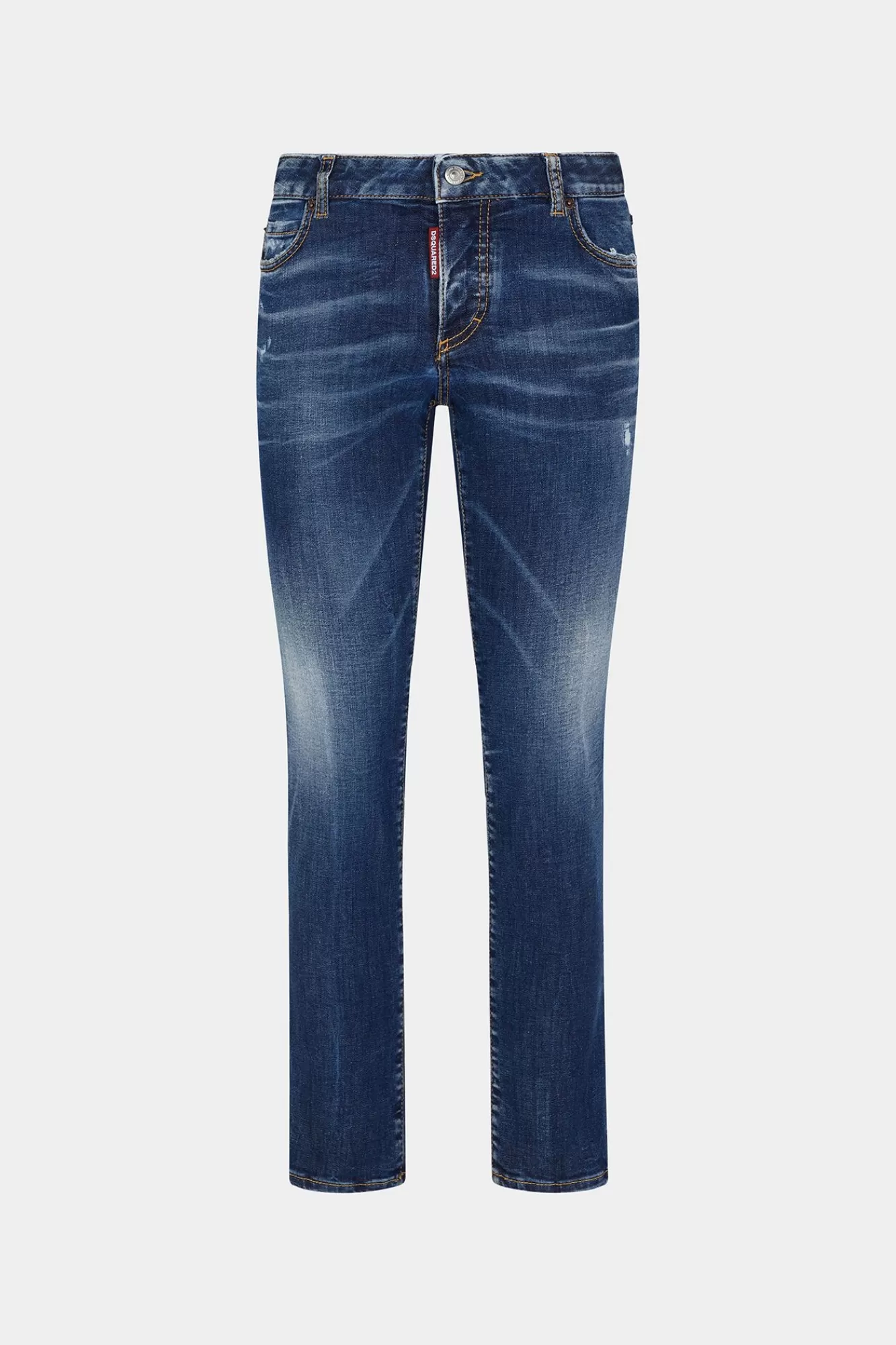 Jeans^Dsquared2 Jennifer Jeans Met Gemiddelde Taille In Donkere Alledaagse Wassing Marine