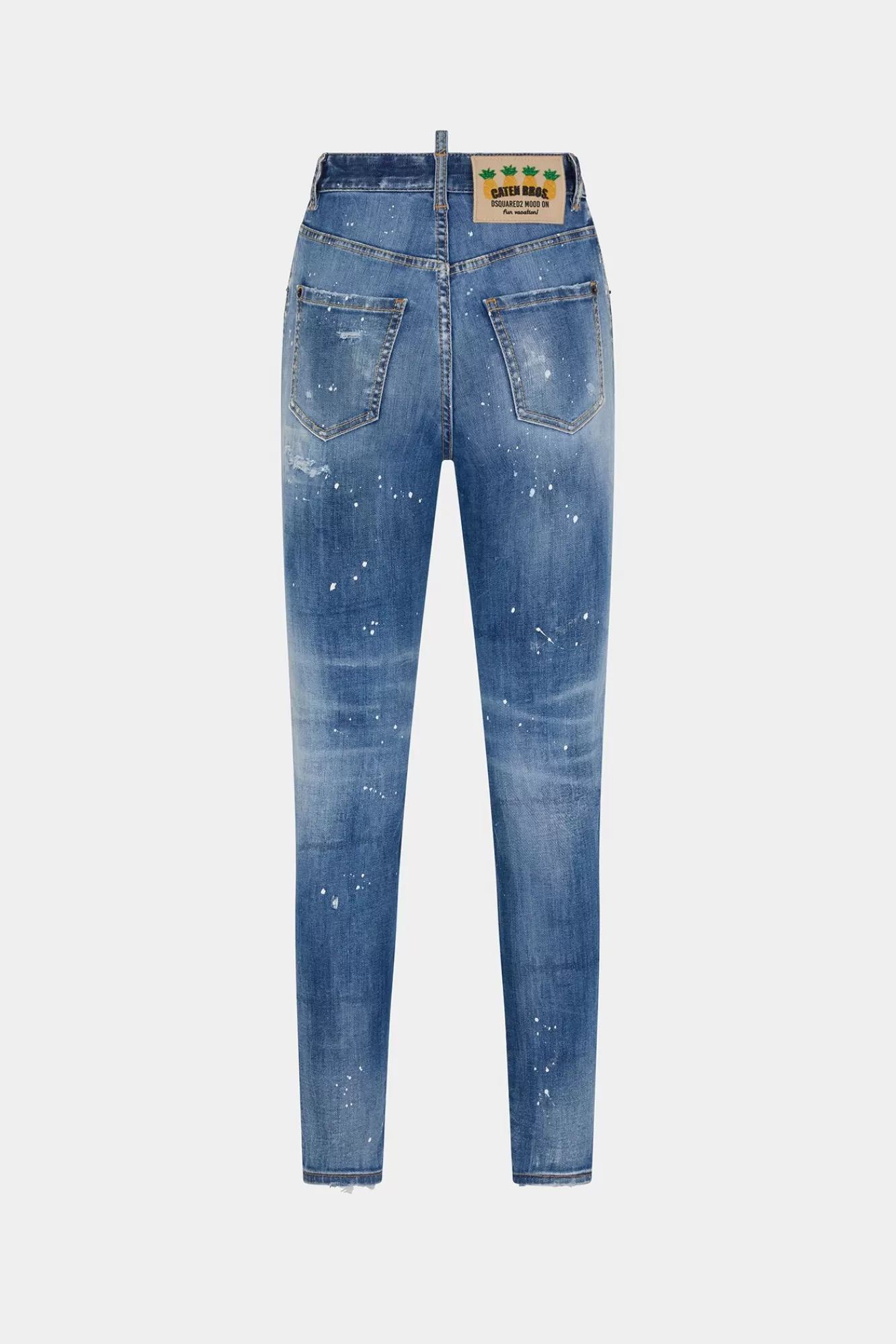 Jeans^Dsquared2 Lichte Twiggy Jeans Met Hoge Taille In Miami Wash Marine
