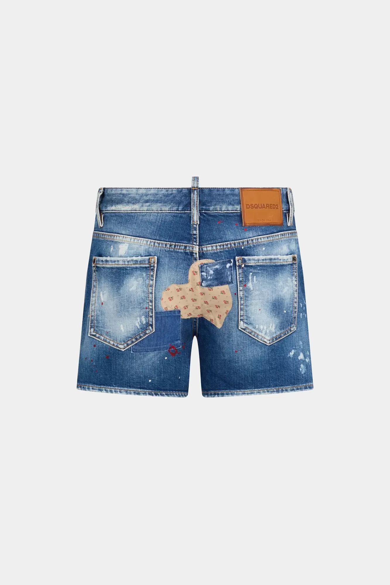 Korte Broek^Dsquared2 Medium Versleten Booty Wash Sexy 70'S Shorts Marine