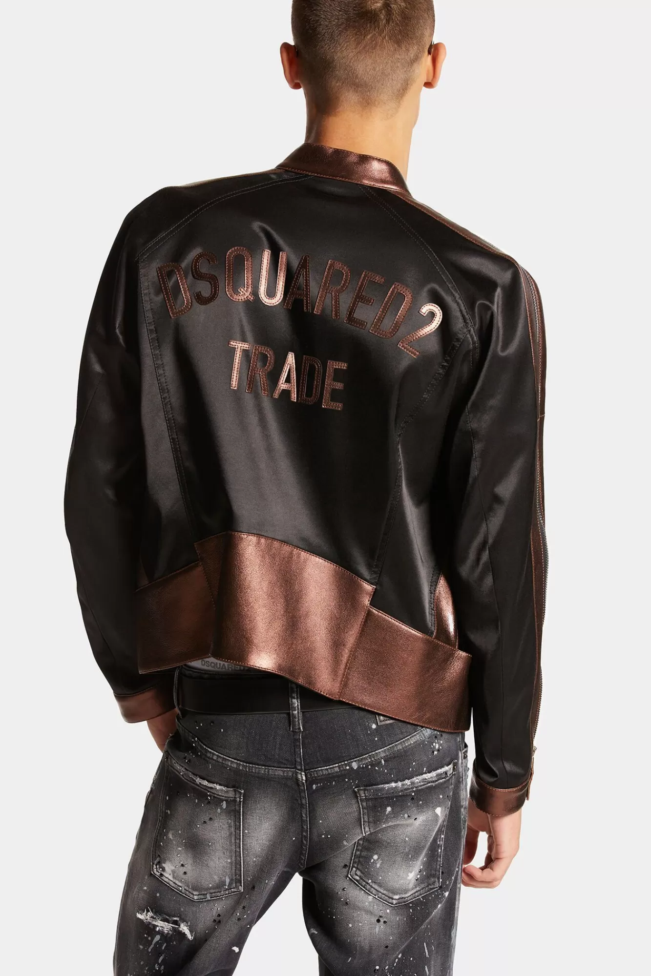 Jassen En Bovenkleding^Dsquared2 Nachtclub Bikerjack Zwart