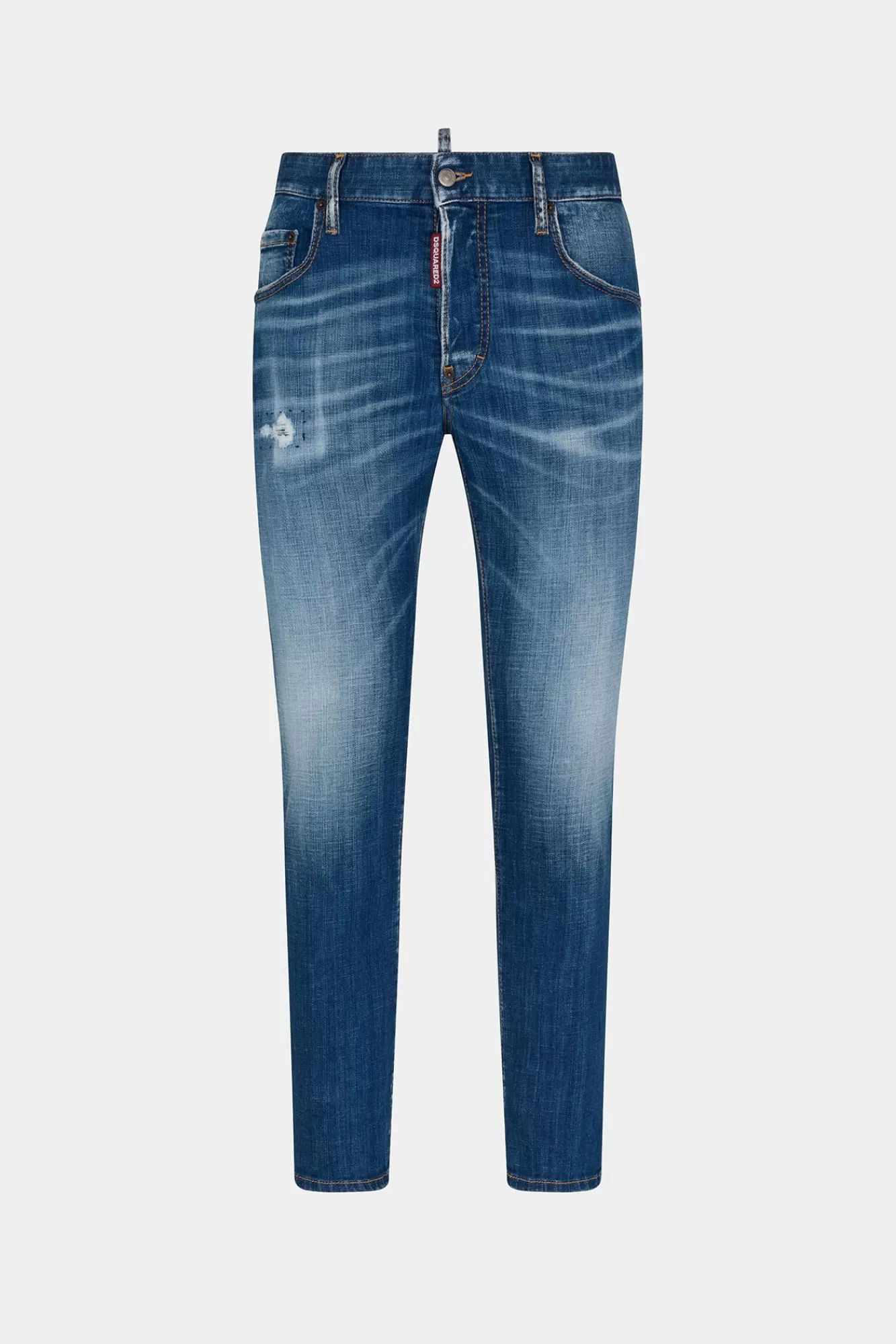 Jeans^Dsquared2 Skaterjeans Met Medium Plantagewassing Marine