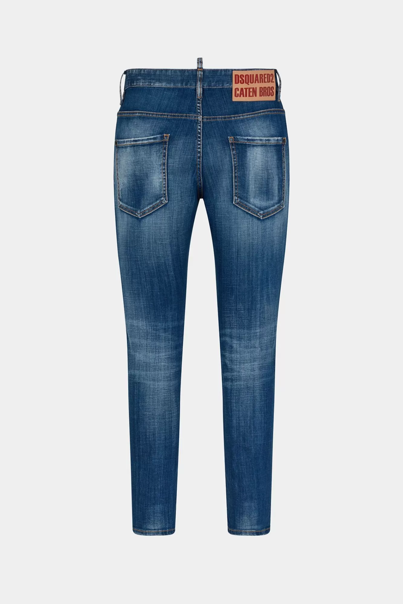 Jeans^Dsquared2 Skaterjeans Met Medium Plantagewassing Marine