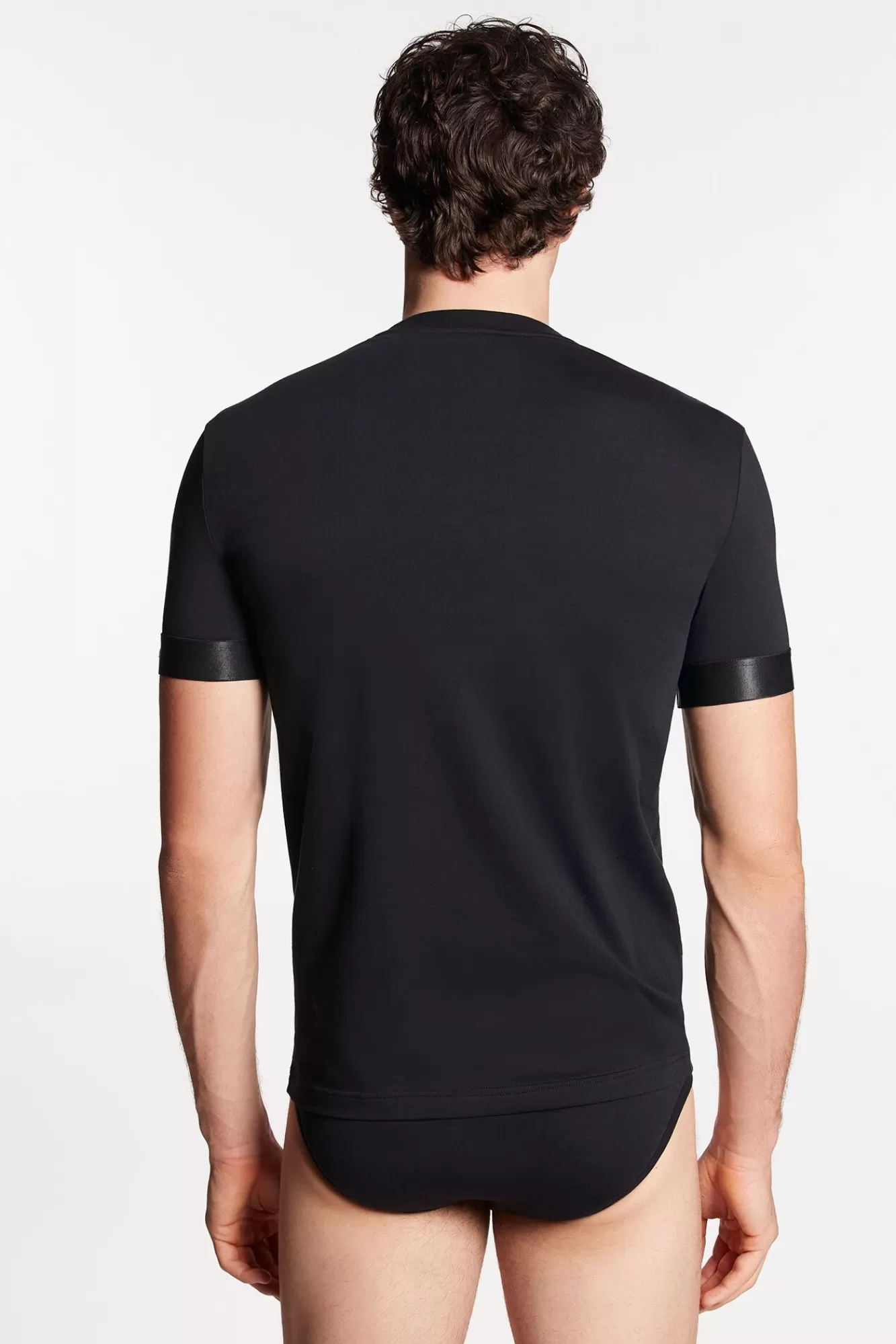 Ondergoed^Dsquared2 Technicolor T-Shirt Met Ronde Hals Zwart