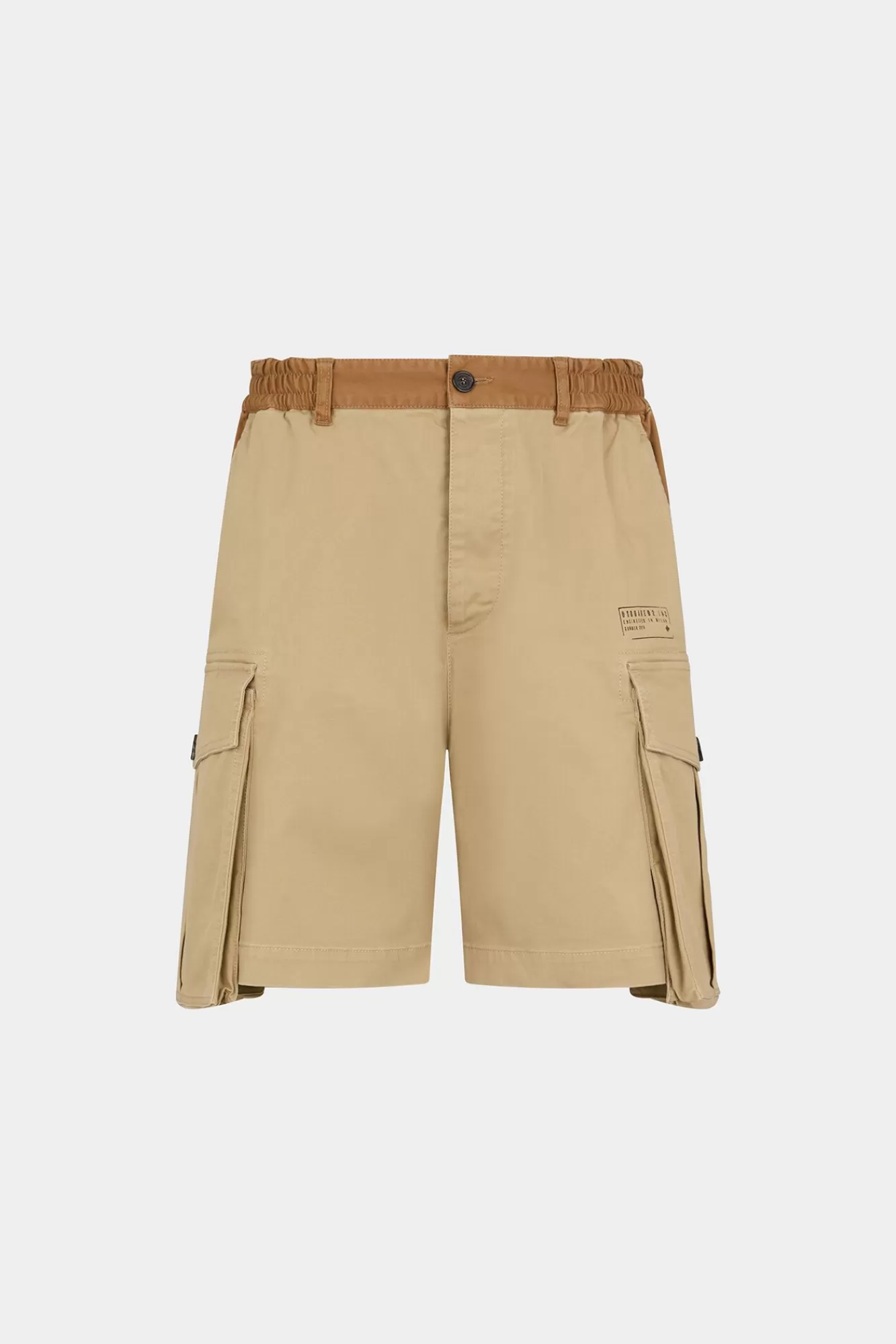 Korte Broek^Dsquared2 Urban 64 Tag-Short Beige/Kameel